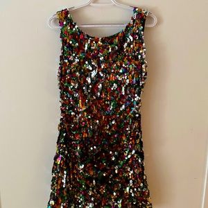 Sequin rainbow Party dress